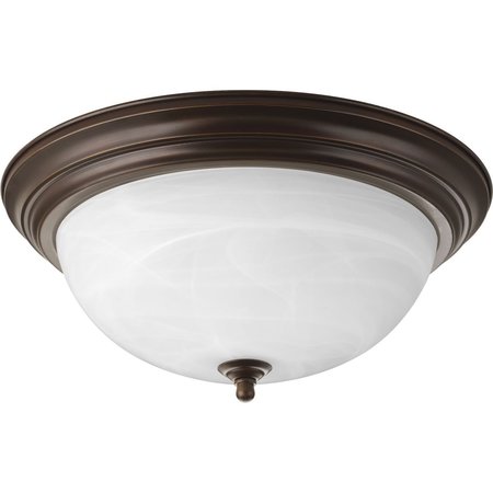 PROGRESS LIGHTING Three-Light Dome Glass 15-1/4" Close-to-Ceiling P3926-20